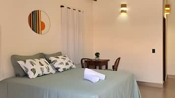 1 habitación, acceso a internet y ropa de cama
