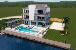 Outdoor pool, a heated pool - Coming Soon! Private Heated Pool & Spa, Swim-Up Bar, Dock & Luxe Features Await! (Pensacola)