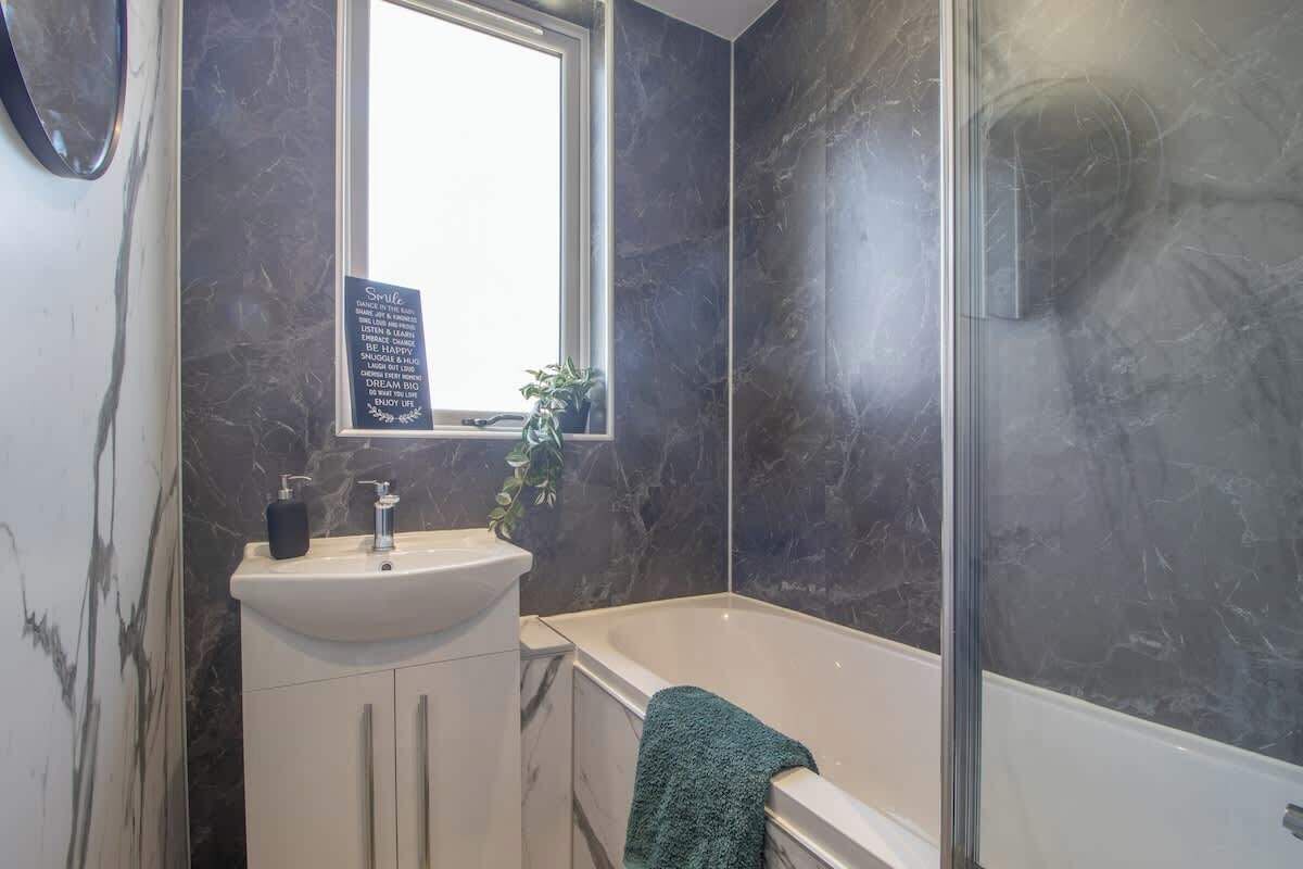 Shower, hair dryer