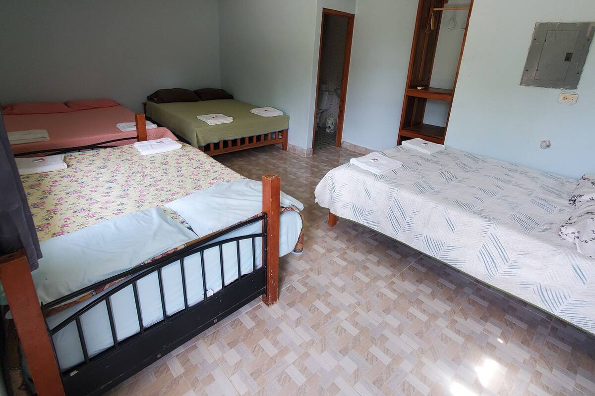 Habitación básica | Espacio para trabajar con un portátil y wifi gratis