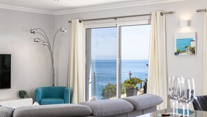Living room - Apartment Overlooking Benagil Beach With Pool (Lagoa)