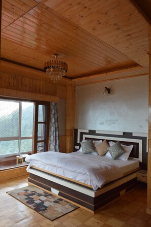 Premium Double Room, Balcony, Mountain View | Laptop workspace, blackout drapes, soundproofing, iron/ironing board - Nature Heaven Homestay (Shimla)