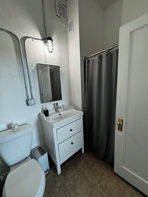Hair dryer, towels, soap, toilet paper - Charming 2-bedroom apartment in marvelous Chewelah with AC, WiFi (Chewelah)