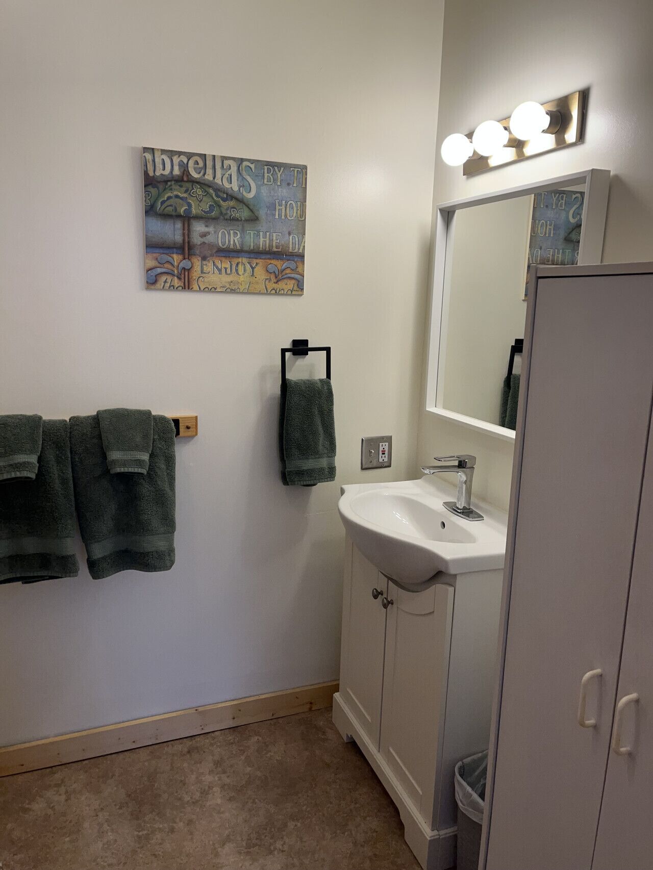 Haartrockner, Handtücher