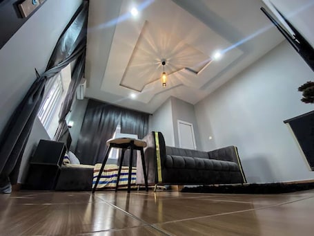 Economy Apartment, Balcony, City View | 1 bedroom, desk, laptop workspace, blackout drapes