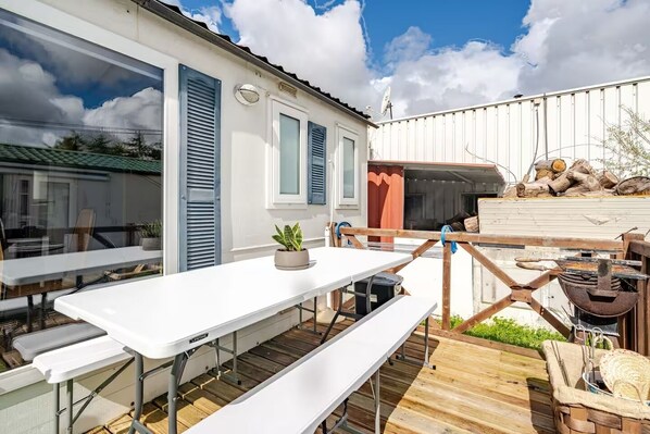 Bungalow, 3 Bedrooms, Kitchenette | Terrace/patio - Casa azul (Pataias)