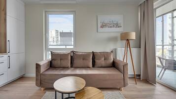 Appartement Confort, balcon, vue ville | 1 chambre, fer et planche à repasser, Wi-Fi gratuit
