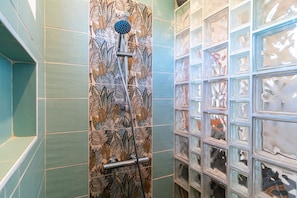 Hair dryer, towels