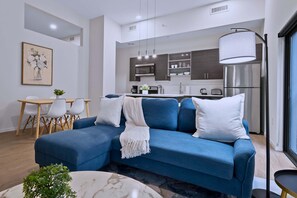 TV, fireplace, foosball, offices