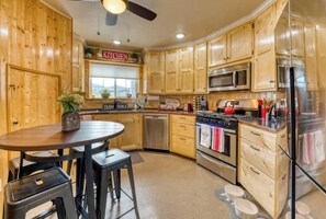 Microwave, oven, stovetop, dishwasher