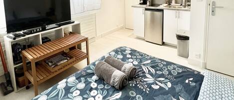 Wifi gratis y ropa de cama