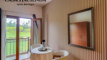 Junior suite | Uitzicht vanaf balkon