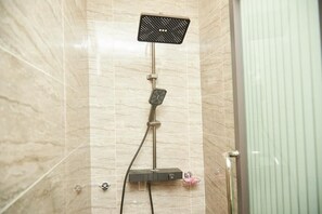 Towels, soap, toilet paper