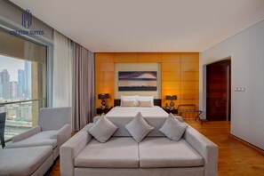 Interior - Burj View Studio|Spacious + Balcony & Mall Access (Dubai)