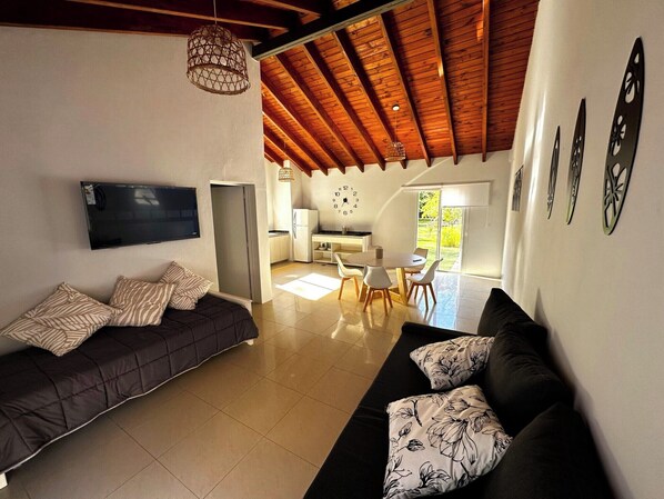 TV connectée, cheminée