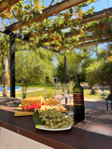 Spacious chalet with 9 bedroom,AC, WiFi, pool, 8000m2 park in Chacras de Coria