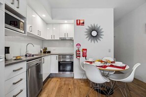 Microwave, oven, stovetop, dishwasher