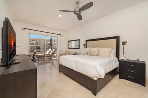 2 bedrooms, in-room safe, desk, iron/ironing board - Ocean-view Cabo villa w/ terrace, BBQ, hot tub — steps from Medano Beach!  #1607 (Cabo San Lucas)