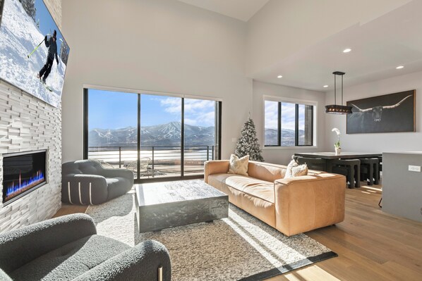 Appartement Luxe, vue montagne | Coin séjour