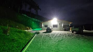 Front of property – evening/night