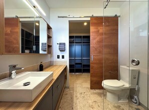 Hair dryer, towels, soap, shampoo - Spacious 3-bedroom apartment with WiFi, fitness room in charming Juriquilla (Juriquilla)