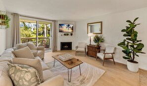 Smart TV, fireplace, video games, table football