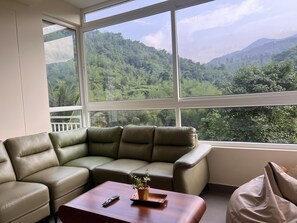 49-inch Smart TV with digital channels, Netflix, streaming services - Mountain Serenity (Vythiri)