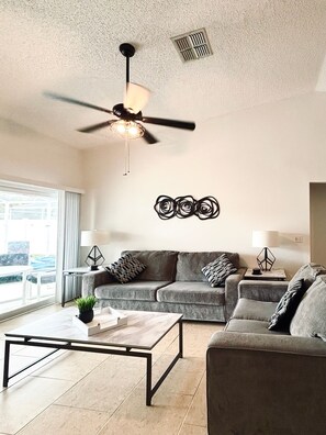 Smart TV, table football, ping pong