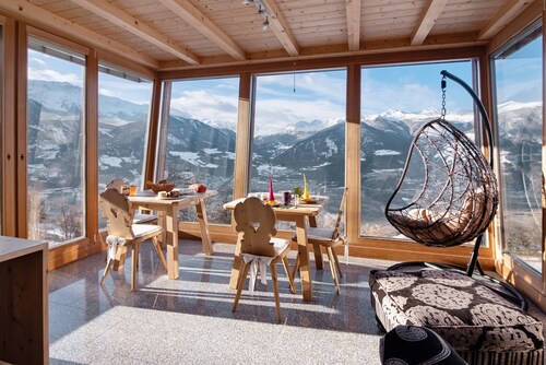 Room 'Mairhof Chavalatsch Lounge - Zi 3' with Mountain View, Terrace & Shared Garden