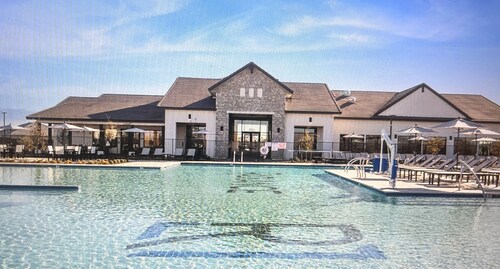 New house in a quiet neighborhood.