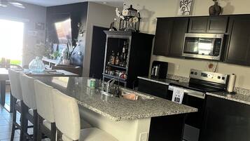 Microwave, oven, stovetop, dishwasher