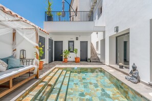 Una piscina riscaldata