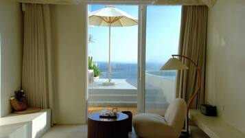 Kamar Double Romantis, pemandangan laut | Area keluarga | Mainan dan printer