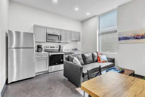 Deluxe-Apartment, 1 Schlafzimmer, Nichtraucher | Eigene Küche