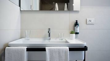 Douche, sèche-cheveux, bidet