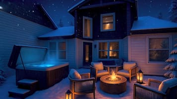 Tina de hidromasaje al aire libre