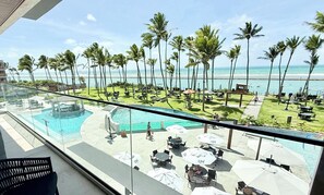 Perhehuoneisto, 2 makuuhuonetta, rantanäköala | Lanai