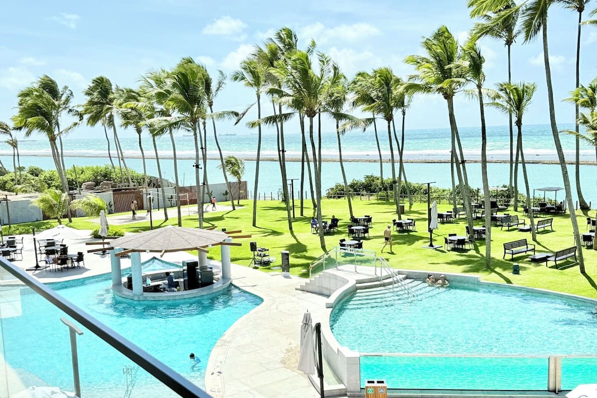 Family Apartment, 2 Bedrooms, Beach View | View from room