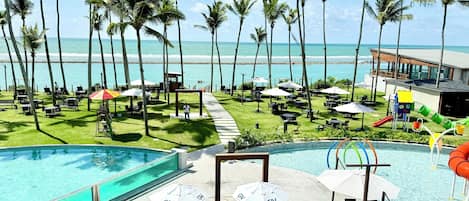 Family Apartment, 2 Bedrooms, Beach View | View from room