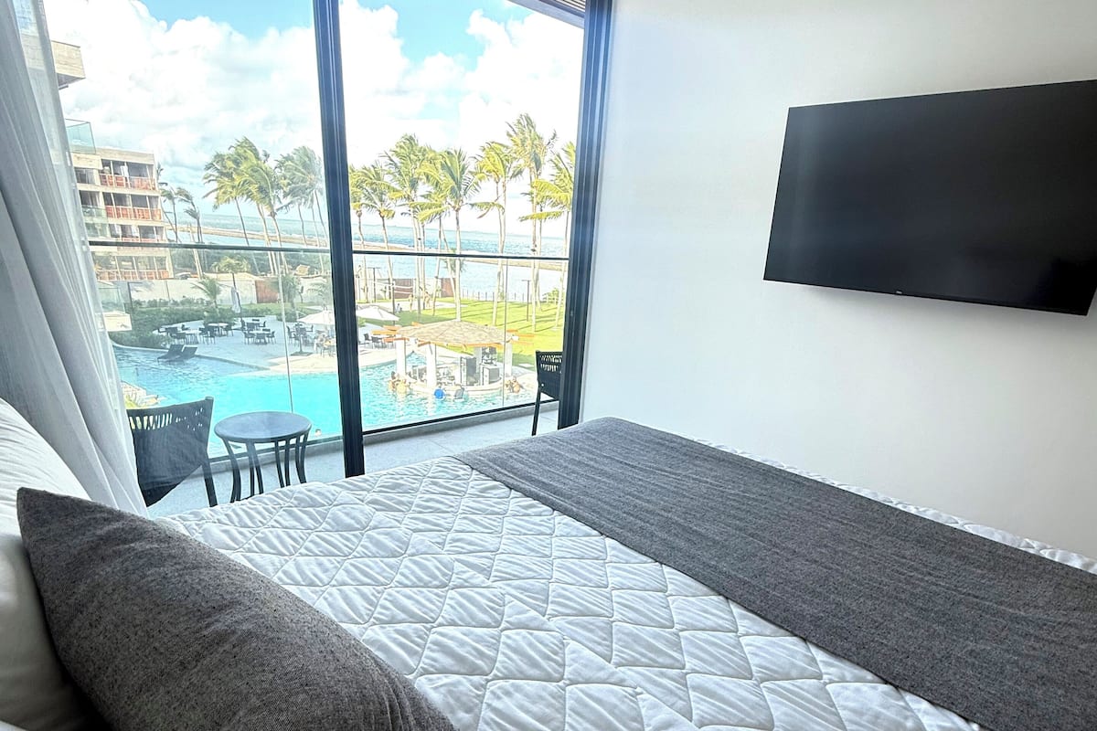 Familienapartment, 2 Schlafzimmer, Strandblick | Hochwertige Bettwaren, Minibar, individuell dekoriert