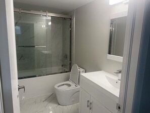 Towels, soap, toilet paper