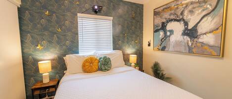 1 غرفة نوم ومكواة/لوح كي وواي فاي وملاءات أسرّة