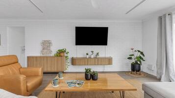 45-inch Smart TV with cable channels