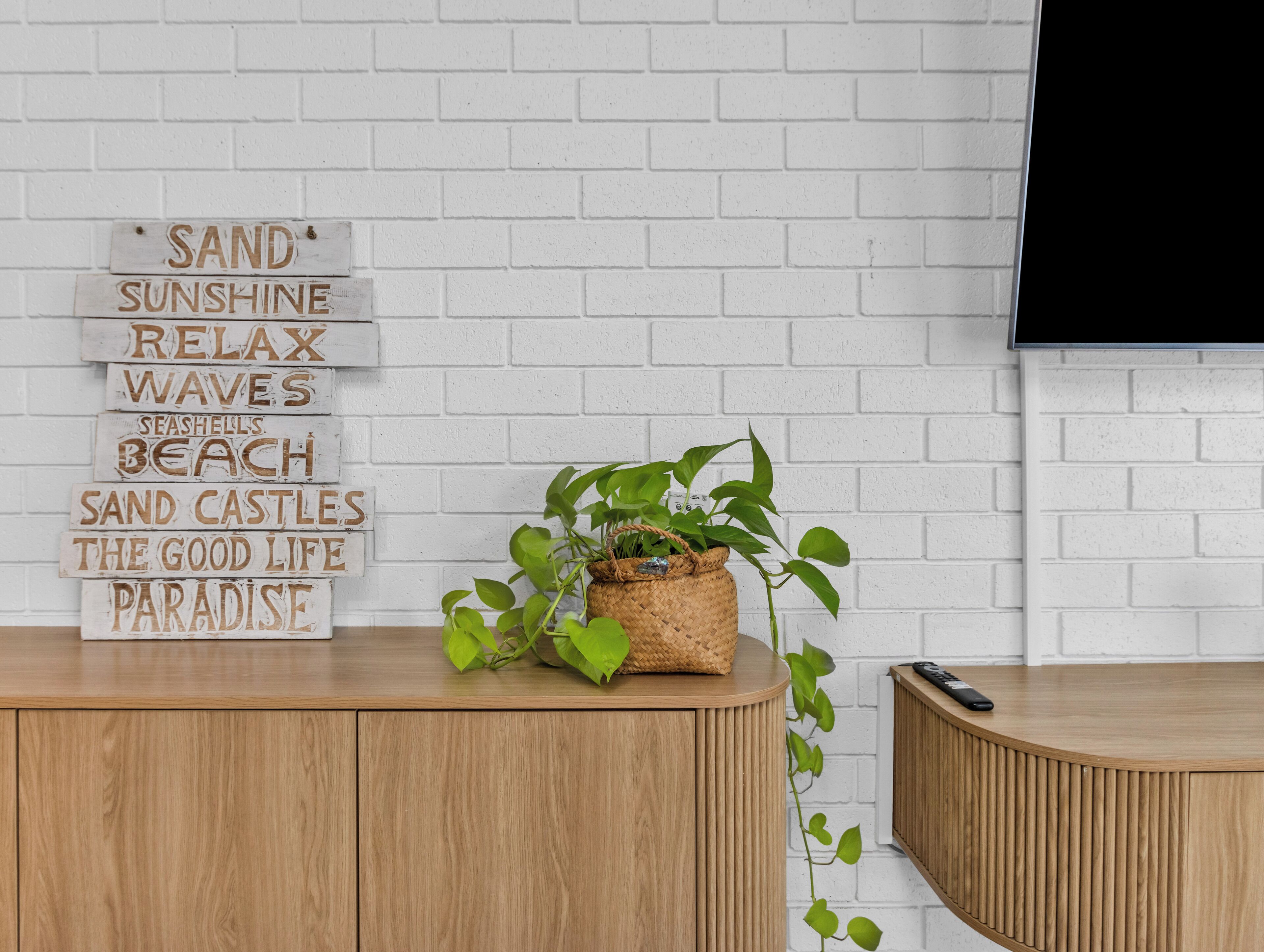 45-inch Smart TV with cable channels