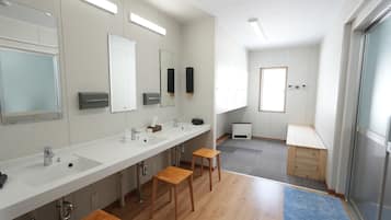 Habitación estándar con 2 camas individuales, 2 camas individuales, no fumadores | Baño | Bañera y ducha independientes, secador de pelo y bidé electrónico