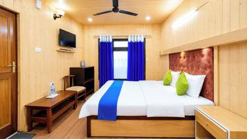 Hypo-allergenic bedding, desk, laptop workspace, soundproofing