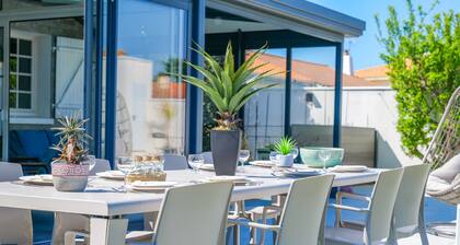 Grande maison avec piscine Ă 100m de la plage de Paracou â Calme & confort en famille !