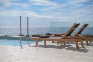 Outdoor pool - Windless SeaView Villa, with Pool & Hot Tub (Ierapetra)
