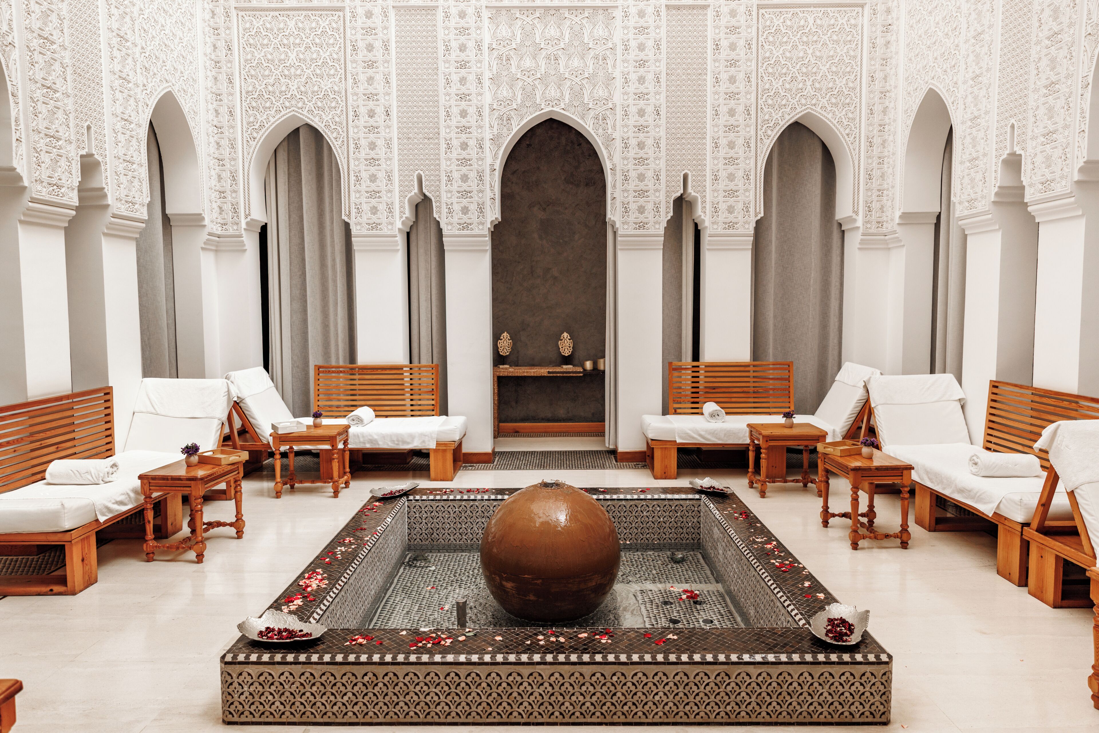 Steam room, Turkish bath, body treatments, aromatherapy