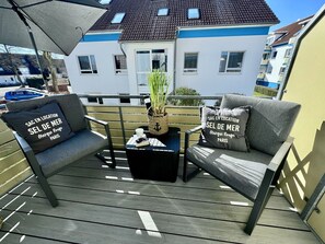Terrace/patio - Darßer Weg 29 "Küstenblau" apartment 69 - Relax in the comfortable (Zingst)